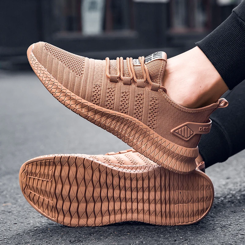 Men Running Casual Shoes Summer Breathable Outdoor Sports Shoes Light Athletic Training Footwear Male Walking Shoes Sneakers