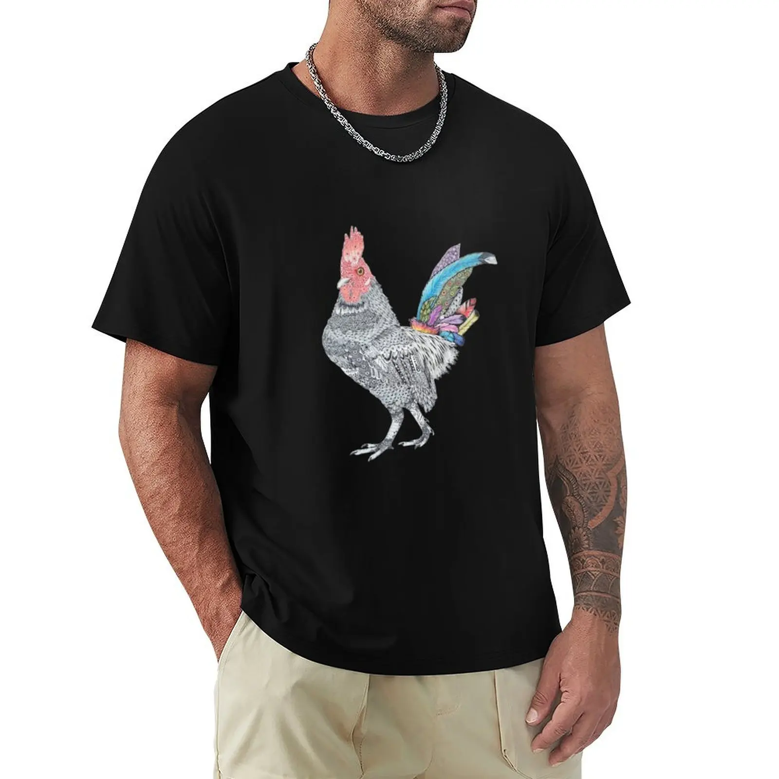 

Le Coq T-Shirt oversized t shirt oversize t-shirts man Luxury man graphics big and tall t shirts for men
