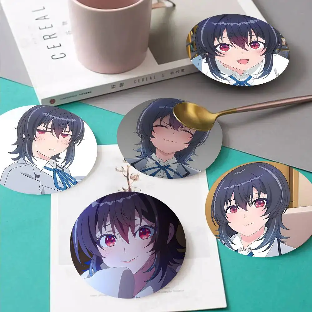 1pc Umi Asanagi Anime characters Wooden Coaster Colour Printing Cup Mat Home Desk Decoration Gifts
