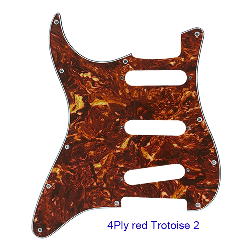 Fei Man Custom Pickguard - For Left Hand,USA,Mexico, FD,11 Screw Hole, Strat Standard SSS St, Scratch Plate, No Switch Hole