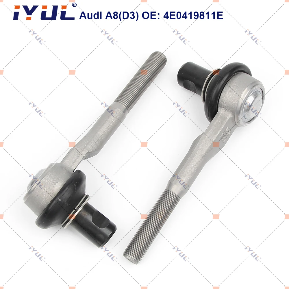 A Pair Front Axle Outer Steering Tie Rod Ends Ball Joint For Audi A8 D3 VW Volkswagen Phaeton 3D2 4E0419811E 4E0419811D