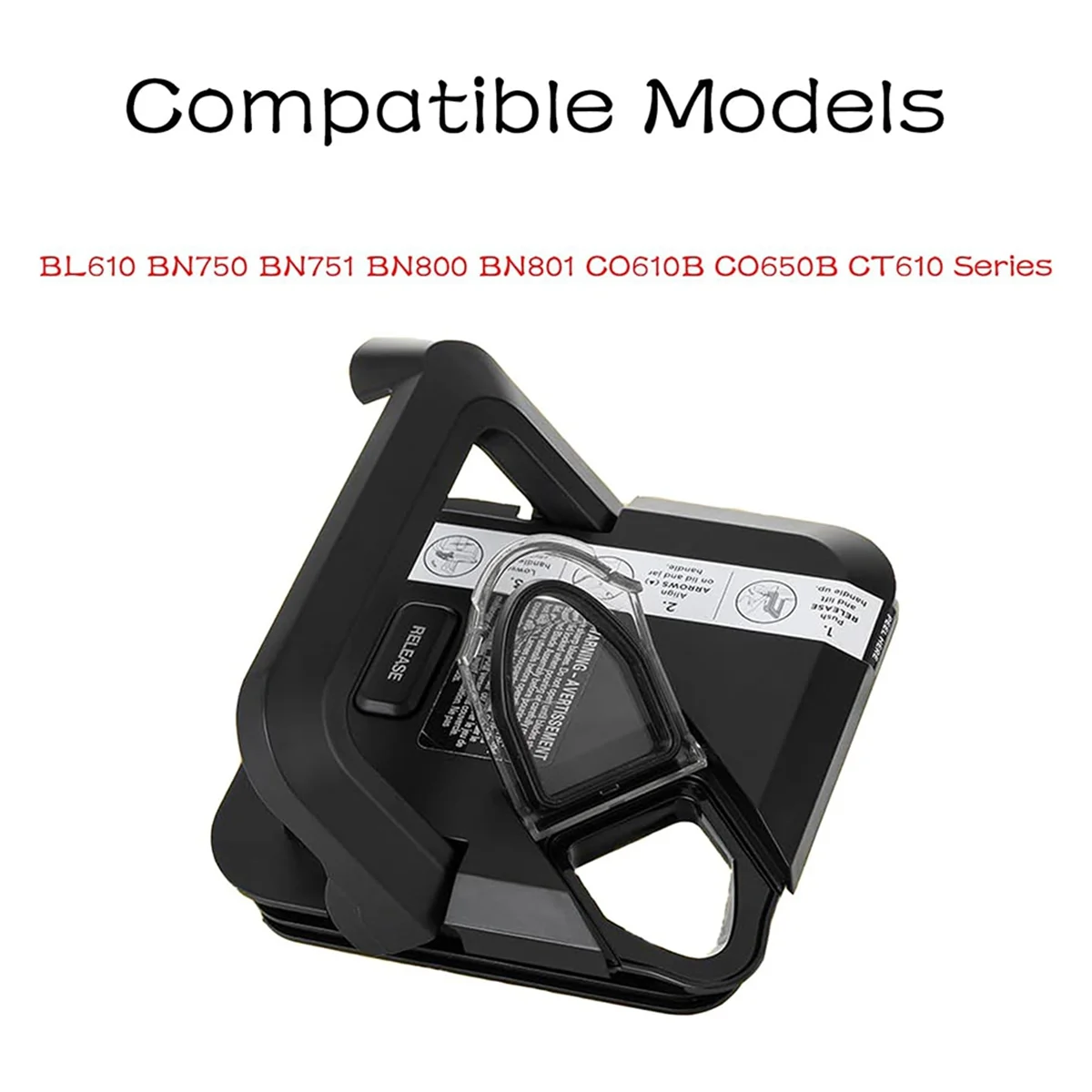 Blender Lid Replacement for Ninja 72 OZ Pitcher Locking Lid, Top Lid Cover Parts for Ninja 72oz Pitcher BL610 BN800 SQ