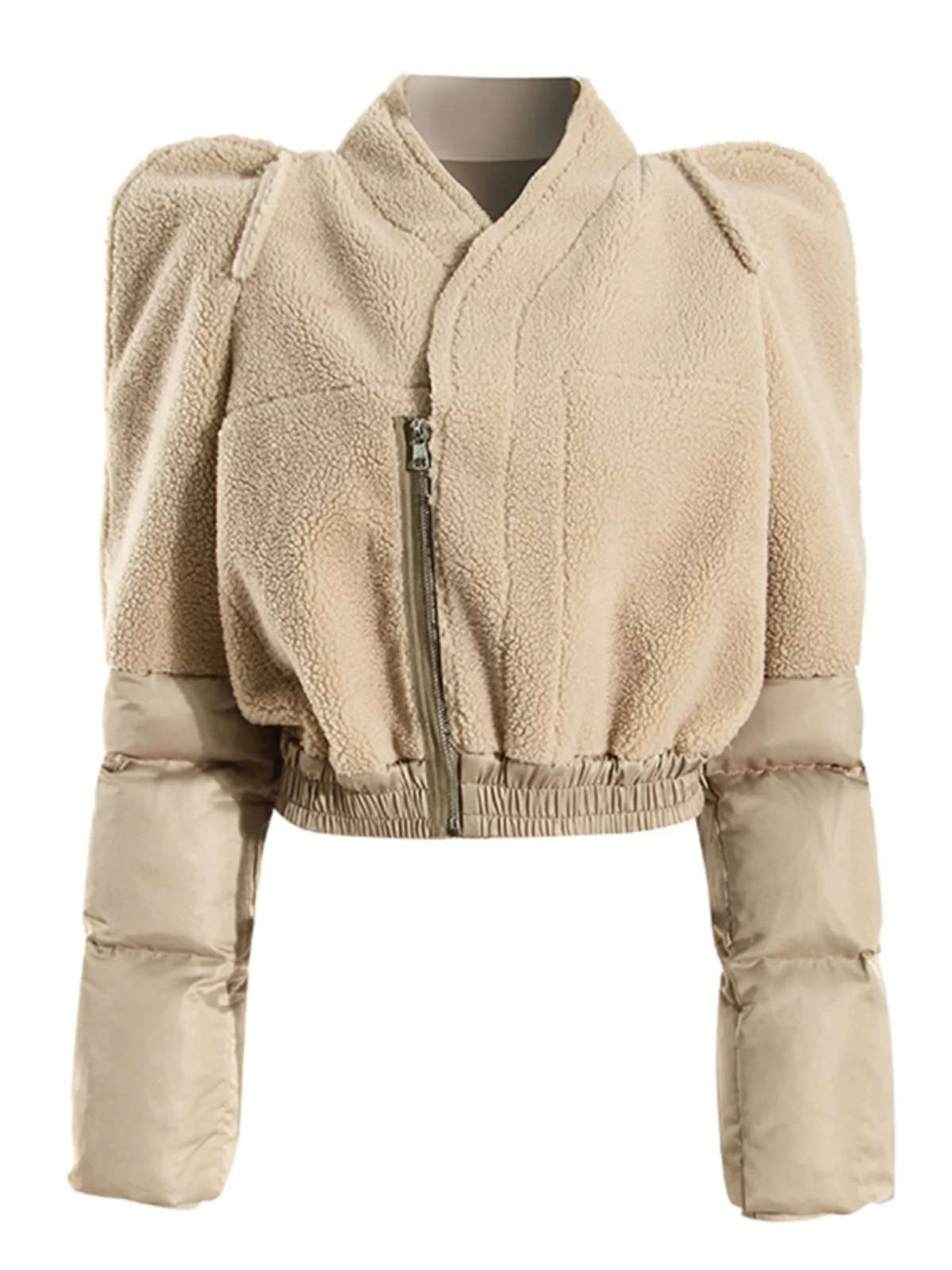 

Studio Thiened, осенне-зимнее женское хлопковое пальто на молнии с подкладкой на молнии, уличная верхняя одежда