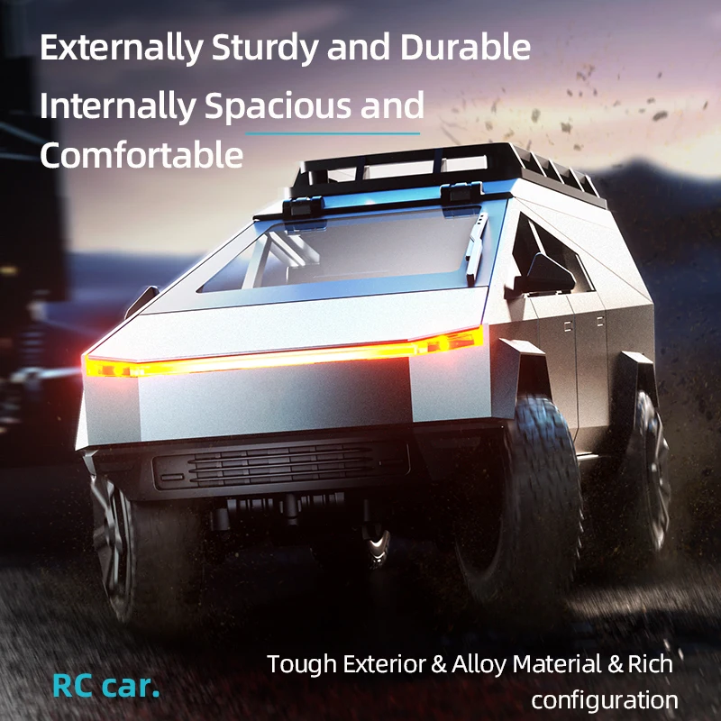 JJRC C8817 1:18 รถกระบะโลหะผสมรถบรรทุกCamping Off-road RCรถจําลองCybertruckรถสําหรับเด็กเด็กของขวัญเด็ก