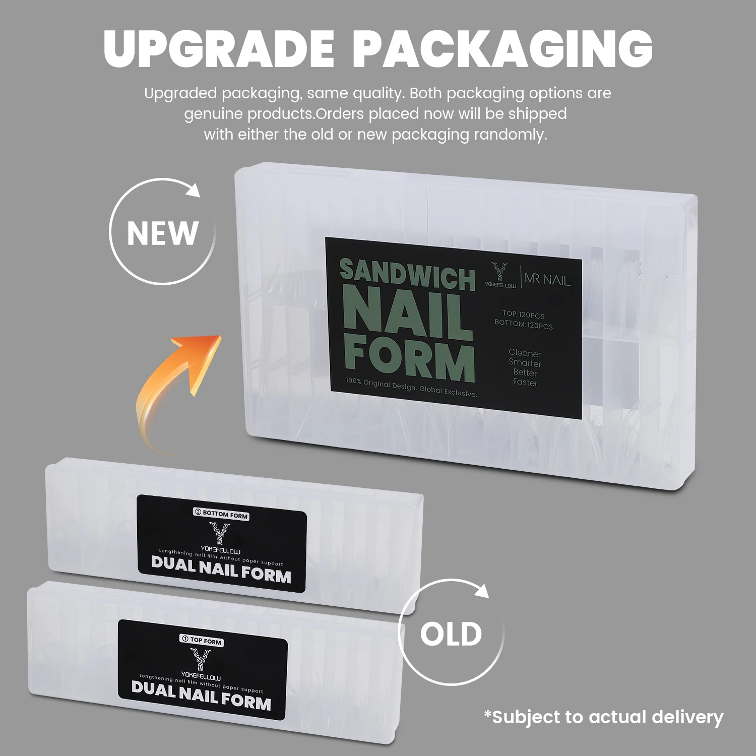 YOKEFELLOW ساندويتش أشكال أظافر مزدوجة 15 حجم 240 قطعة ملحقات-أشكال مزدوجة نعش مسمار أسفل شكل علوي لملحقات الأظافر السريعة #6