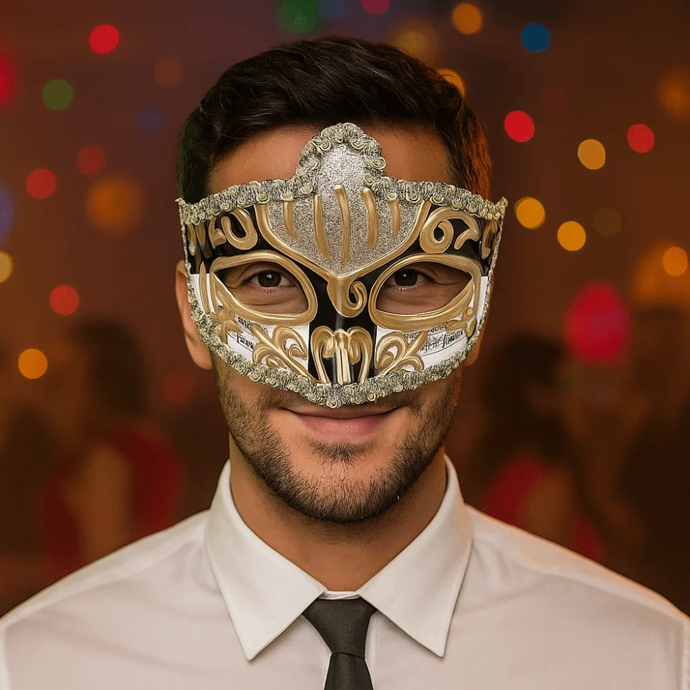 

Party Cosplay Props Halloween Masks Plastic Half Face Glitter Mask Masquerade Cosplay Carnival Costume Props Venice Mask Women