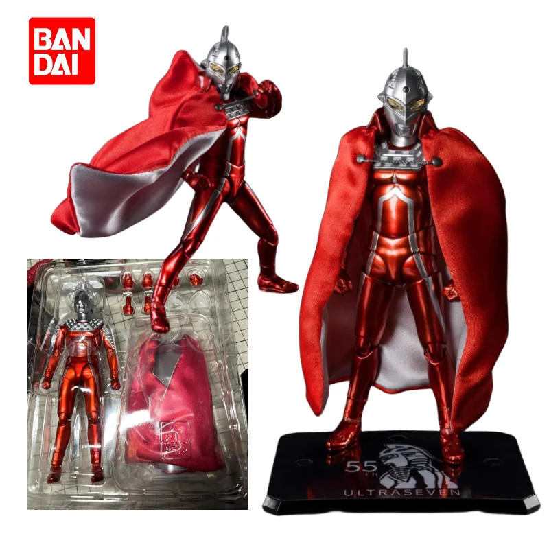 

Original Genuine S.h.figuarts Ultraseven 55th Anniversary Ver. Bandai Anime Model Toys Action Figure Gifts Collectible Ornaments