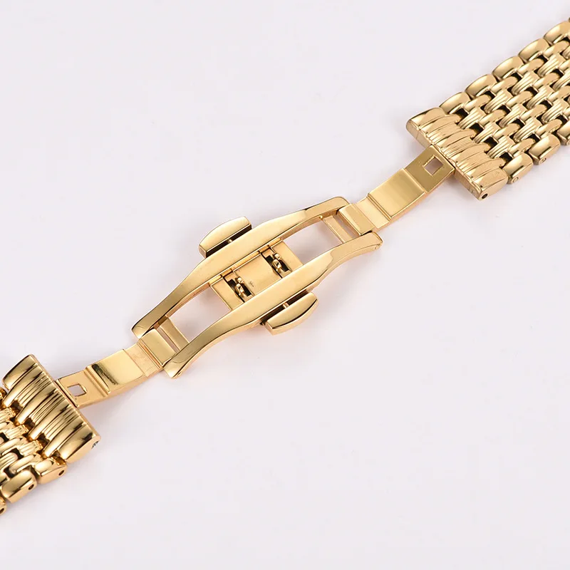 High quality 14MM 16MM 18MM 20MM 22MM Stainless Steel Watch Strap For Women/Men Watch band Silver Gold Rose Gold watch bracelet