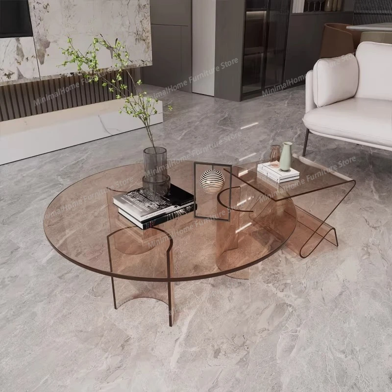 

High-end Coffee Table Creative Fashionable Light Luxury Coffee Table Simple Living Room Furniture Jamuan Minum Teh YS50CC