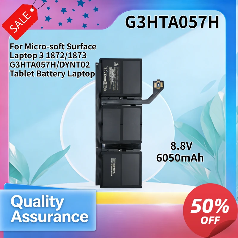 High Quality 6050mAh for Micro-soft Surface Laptop 3 1872/1873 G3HTA057H/DYNT02 Tablet Battery Laptop