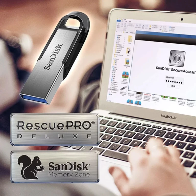 SANDISK-unidad Flash USB 3,0 Ultra Flair, dispositivo de lectura de hasta 150 M/s, 512G, 256G, 128G, 64G, mini Pen Drive, USB 3,0 de alta velocidad, 32G, 16G