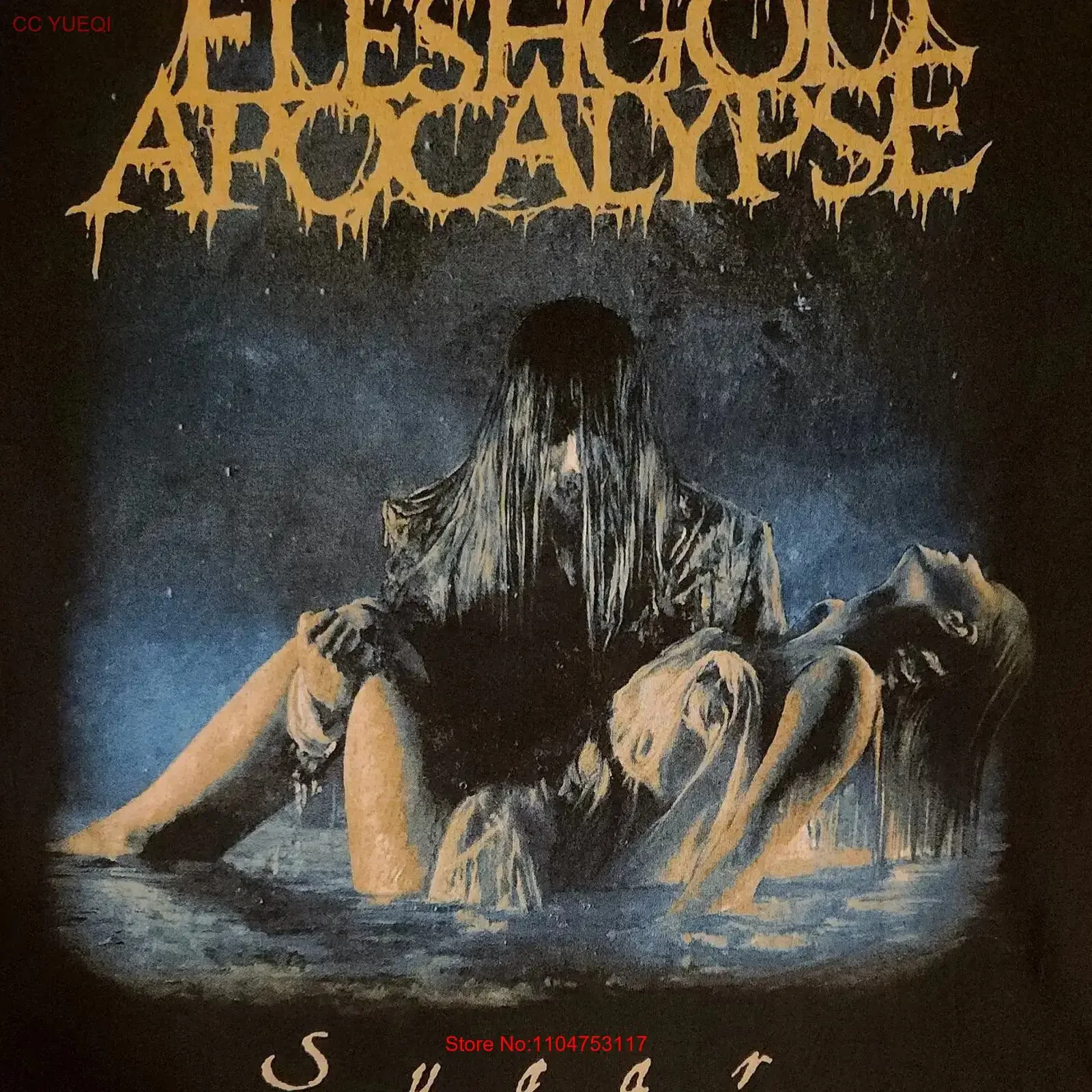 Fleshgod Apocalypse Sugar Vintage T shirt Men s M vintage Washed Slightly homme Top For Everyday Wear Casual Stylish