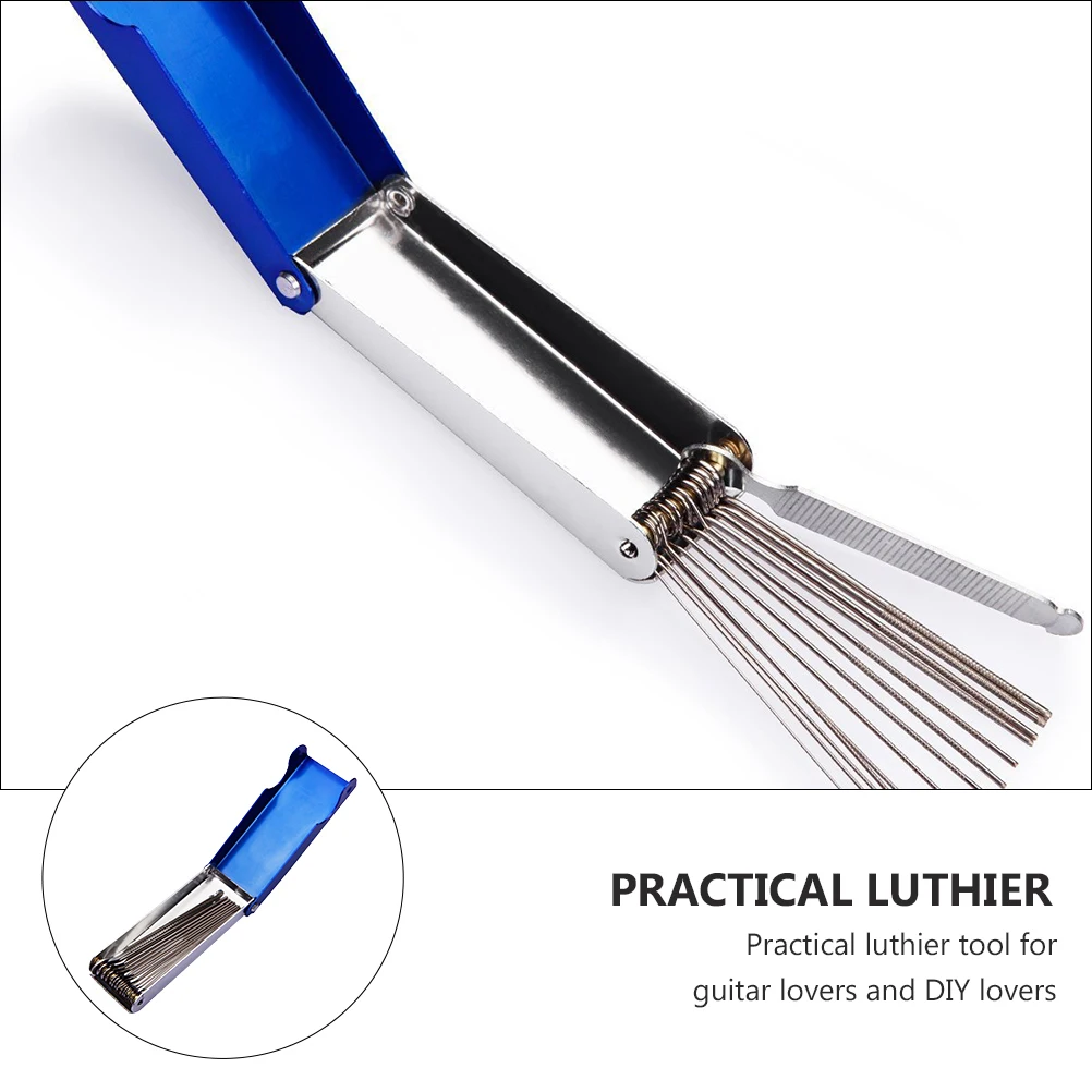 

File Tool Bass Nut Guitar Sanding Fret Needle Bridge Saddle Stainless Steel Slot Wire Luthier Files for Repair