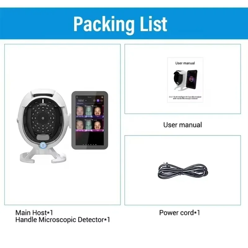 3D Facial Scanner Skin Analyzer Face Scanner Detection Magic Mirror Magnifier Wrinkle Pigmentation Salon Use Beauty Equipment