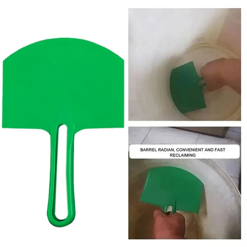 Cuchillo de masilla curvo, cucharilla raspadora, pintura Spackle, acabado de paneles de yeso, calcomanías para raspar parches, herramientas de construcción, 1/2 unidades