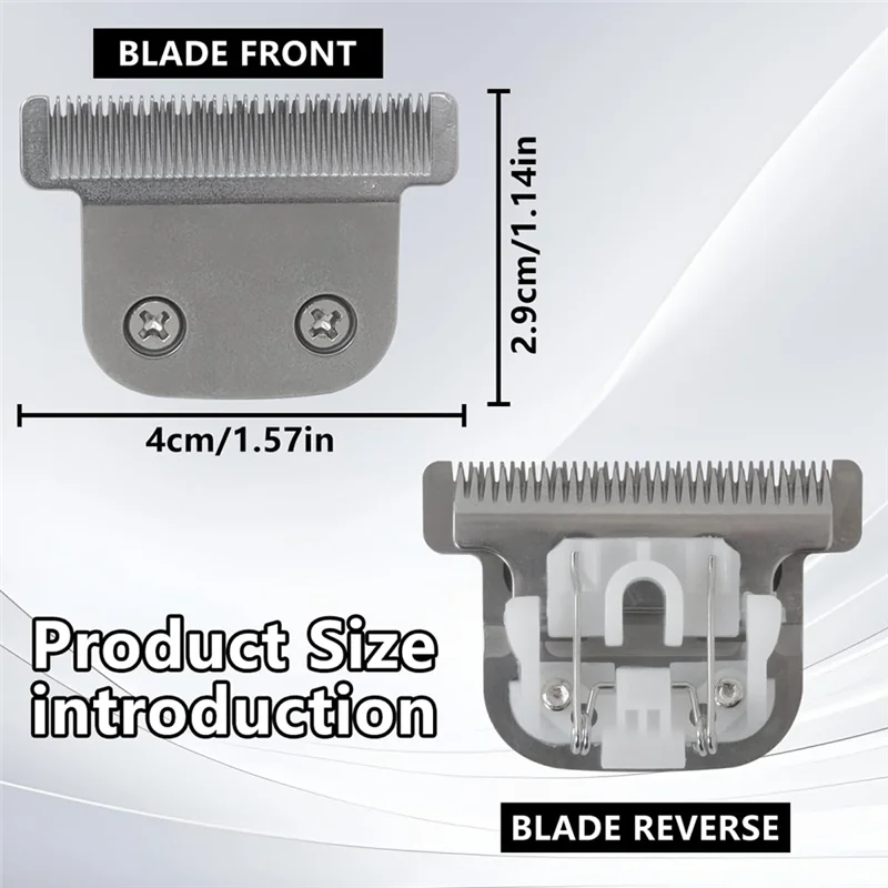 Replacement T Blade 2PCS Detachable Set For Wahl For Trimmer Models 9864/9864SS/9686/9818A/9854L/9870/9888/9937