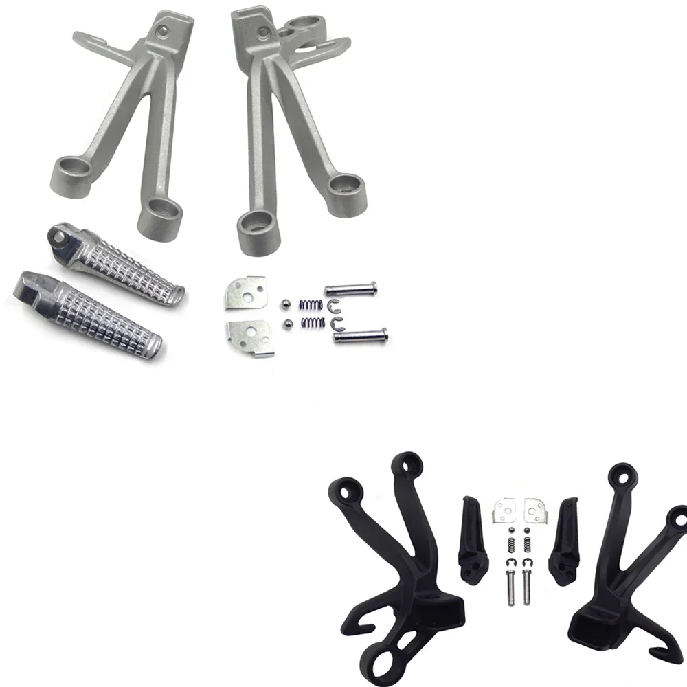 

Silver Motorcycle Rear Foot Rest & Pegs Brackets For 2003-2004 Suzuki GSX-R 1000