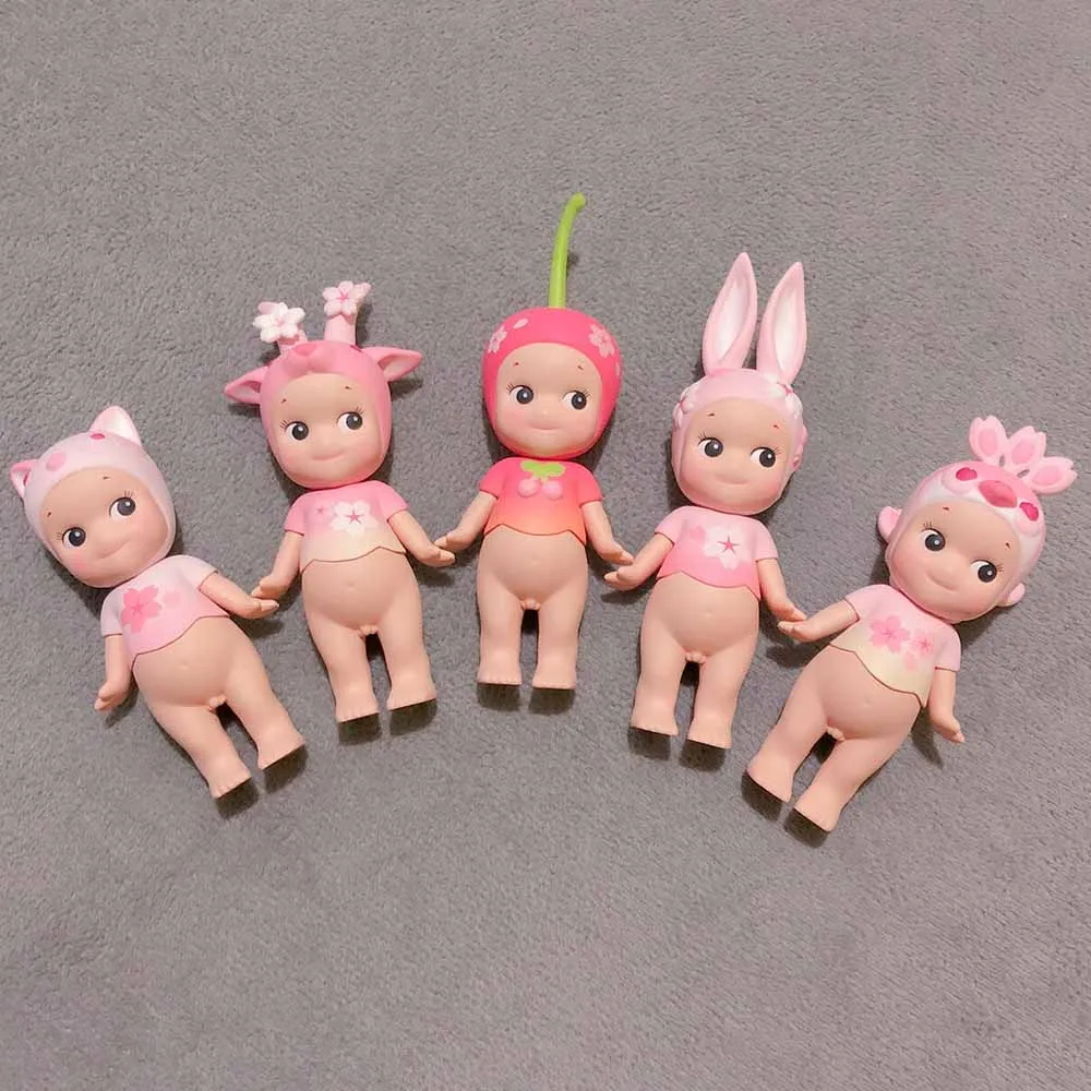 ซันนี่แองเจิล บลายด์บ็อกซ์ ซีรีส์ดอกซากุระสีชมพู ของเล่นกล่องสุ่ม น่ารัก คาวาอี้ ตุ๊กตาตกแต่ง ของสะสม โมเดล ของขวัญคู่รัก