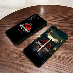 World Jurassic Park Phone Case for S23 Fe Samsung S24 Ultra S22 S20 S21 Plus Galaxy A54 A34 A24 A53 Note 20 Back Cover