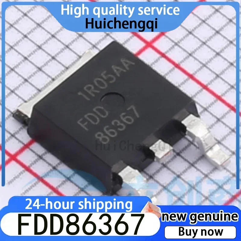 5PCS FDD86367 TO-252 Screen Printed FDD86367 N-channel MOSFET 100A 80V