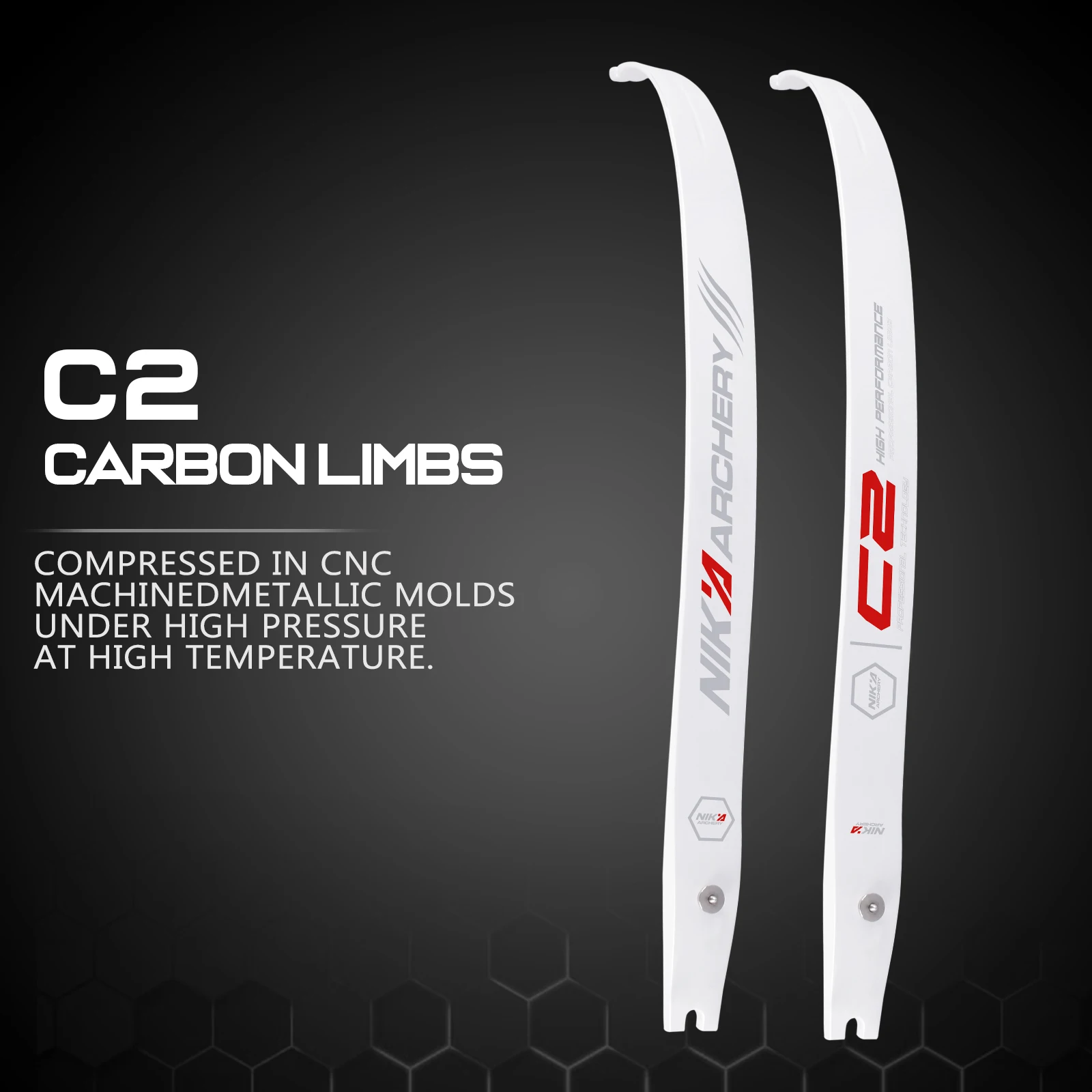 

C2 ILF Limbs NIKA ARCHERY Recurve Bow 68"@25H Cornerstone Series 10% Carbon Fiber Content Limb Shooting 14-42LBS lbs