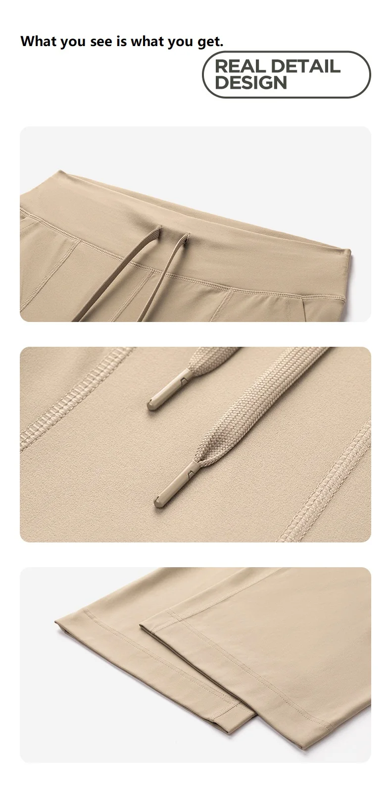 Women\'s High Waist Drawstring Yoga Pants Loose Wide Leg Solid Color Fitness Running Sports Trousers for Autumn