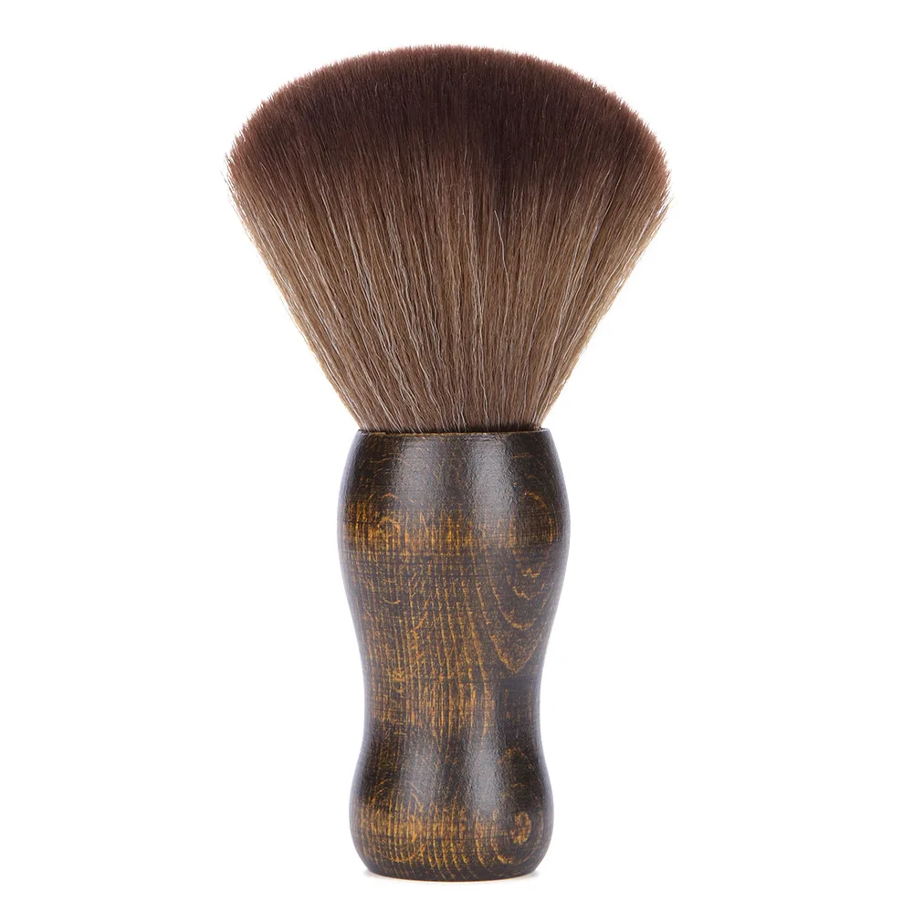 

Large Hair Cutting Neck Duster Brush Professional Barber Natural Fiber Wooden Handle Soft Hair Clean Brush Shaving Hair Brush