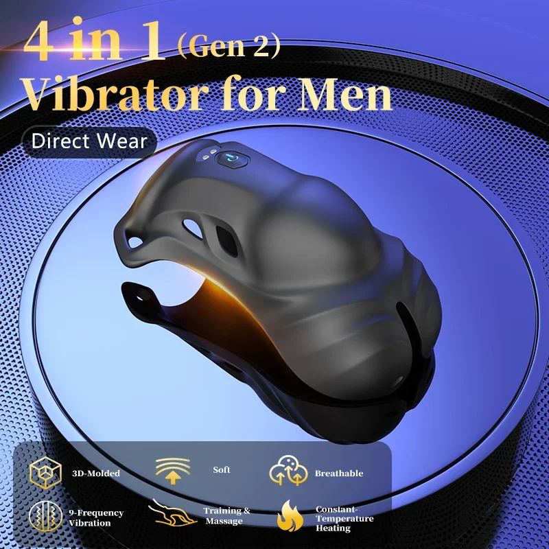 Wearable Penis Training Vibrator Profile Bulge Enhancer Confidence Booster Male Mastubator Panty Vibe for Men 9 Vibration Modes 2