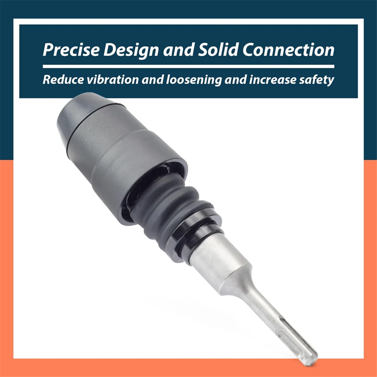 Adaptador A62X para SDS-Plus a SDS-Max de 8-1/4 pulgadas de largo Compatible con adaptador de acero de aleación de martillo perforador