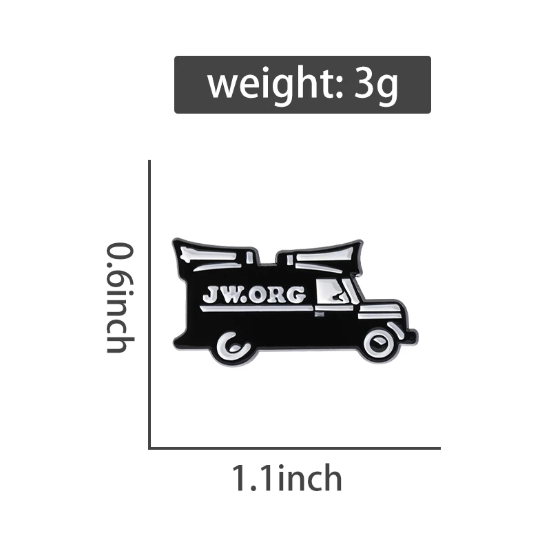 JW ORG emaliowane szpilki niestandardowe kreatywne broszki kreskówki plakietki z klapą zabawna biżuteria prezent dla dzieci