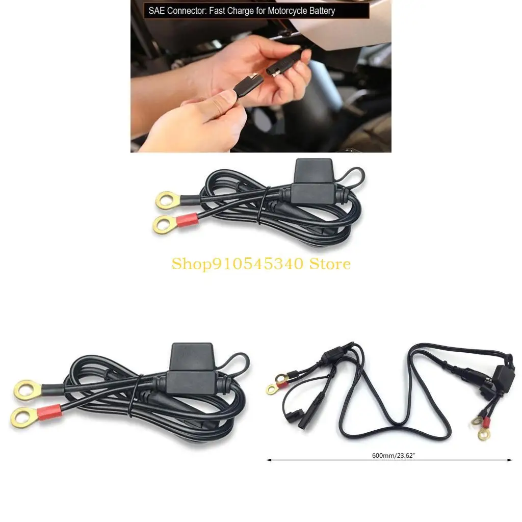 

U2JA 12V Cable Motorcycle Battery Output Connector For Motorcycle Battery Terminal To SAE Quick Disconnect Cable Wire