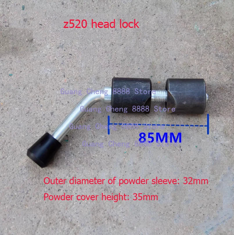 

1x аксессуары для настольной дрели, фиксирующий блок, фиксирующая головка машины в сборе, порошковая втулка, устройство для блокировки колонны головки машины