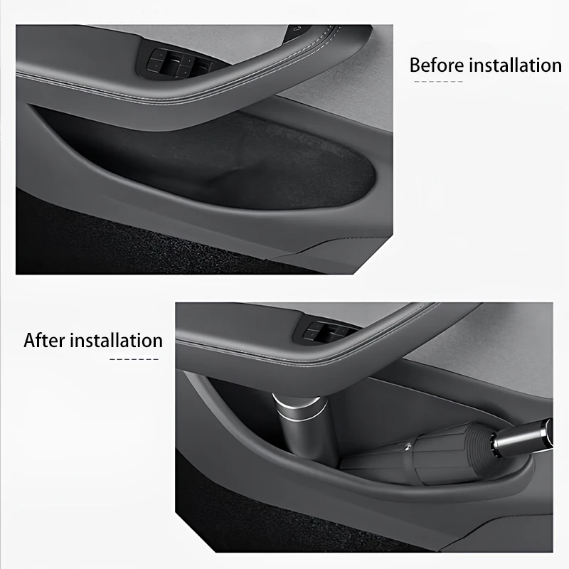 For Tesla New Model YL Launch 2026 Door Side Organizer TPE Front And Rear Door Side Storage Box For Refresh Interior Accessories