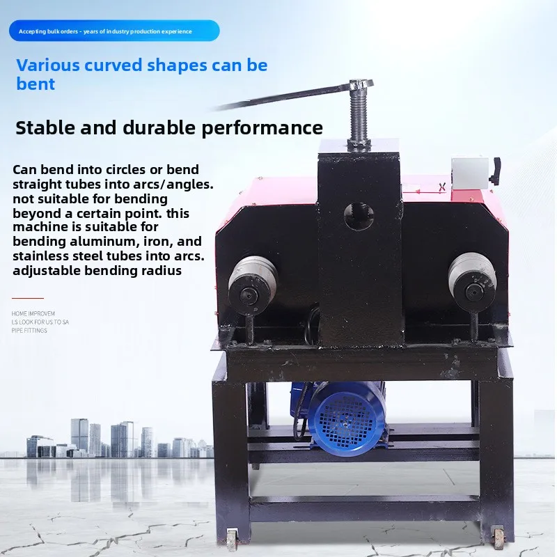 Manufacturers Supply DW-09 Manual Electric Pipe Bender Rounding Machine Alloy Processing Support