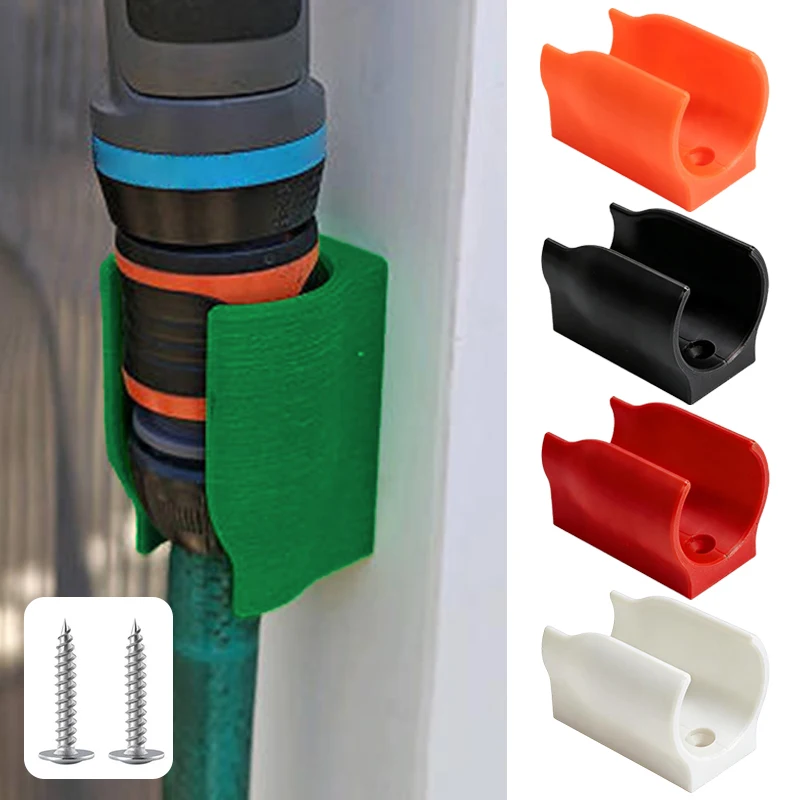 Metal Wall Mount Garden Hose Rack Heavy Duty Hose Organizer with Screws Perfect for Lawn and Garden