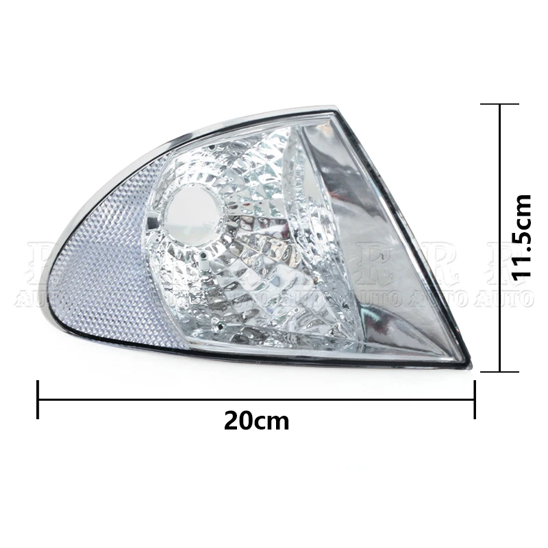 For BMW 3 Series E46 1999-2001 Front Bumper Corner Marker Light Lenses Turn Signal Lamp Parking Signal Indicator 63136902766