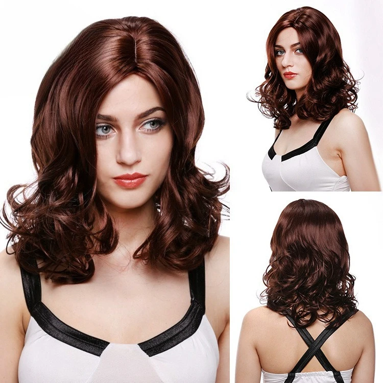 

Wig cover European and American chemical fiber long curly hair women