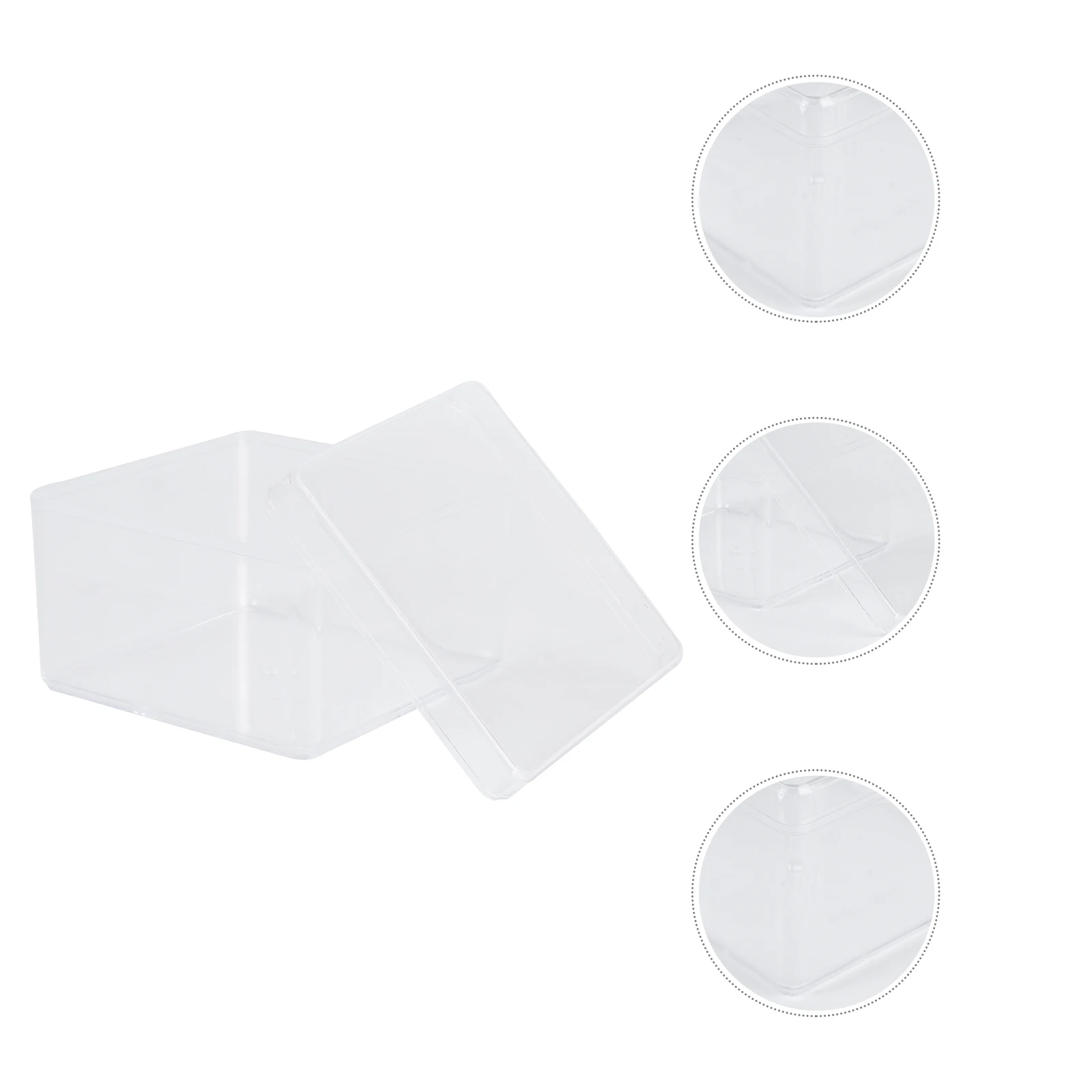 

5pcs Figurine Display Box Transparent Model Case ganizer Plastic Dustproof Storage For Statues Collectibles Game