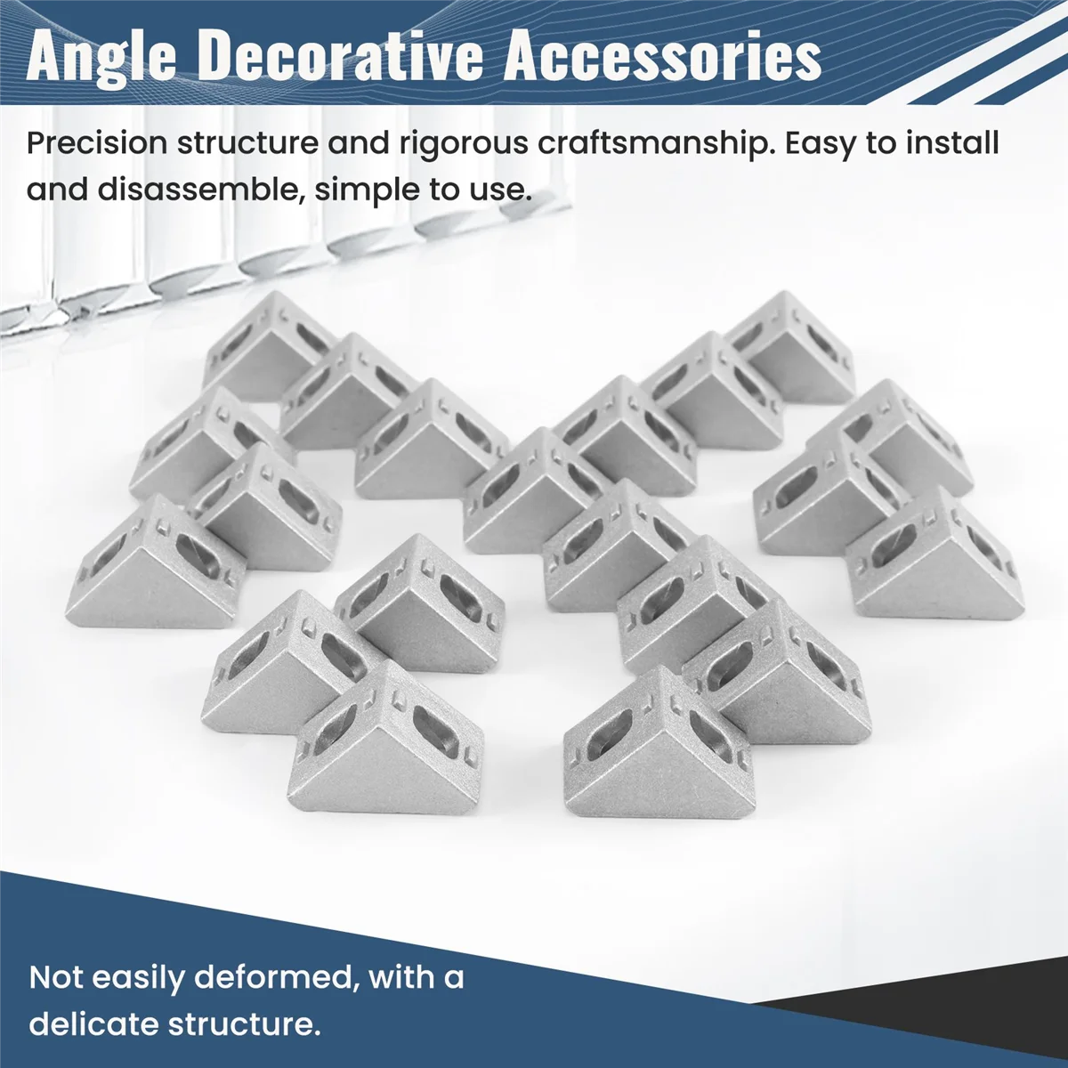 

20Pcs 2020 Corner Fitting Angle Aluminum 20 X 20 L Connector Bracket Fastener Match Use 2020 Industrial Aluminum Profile HOT