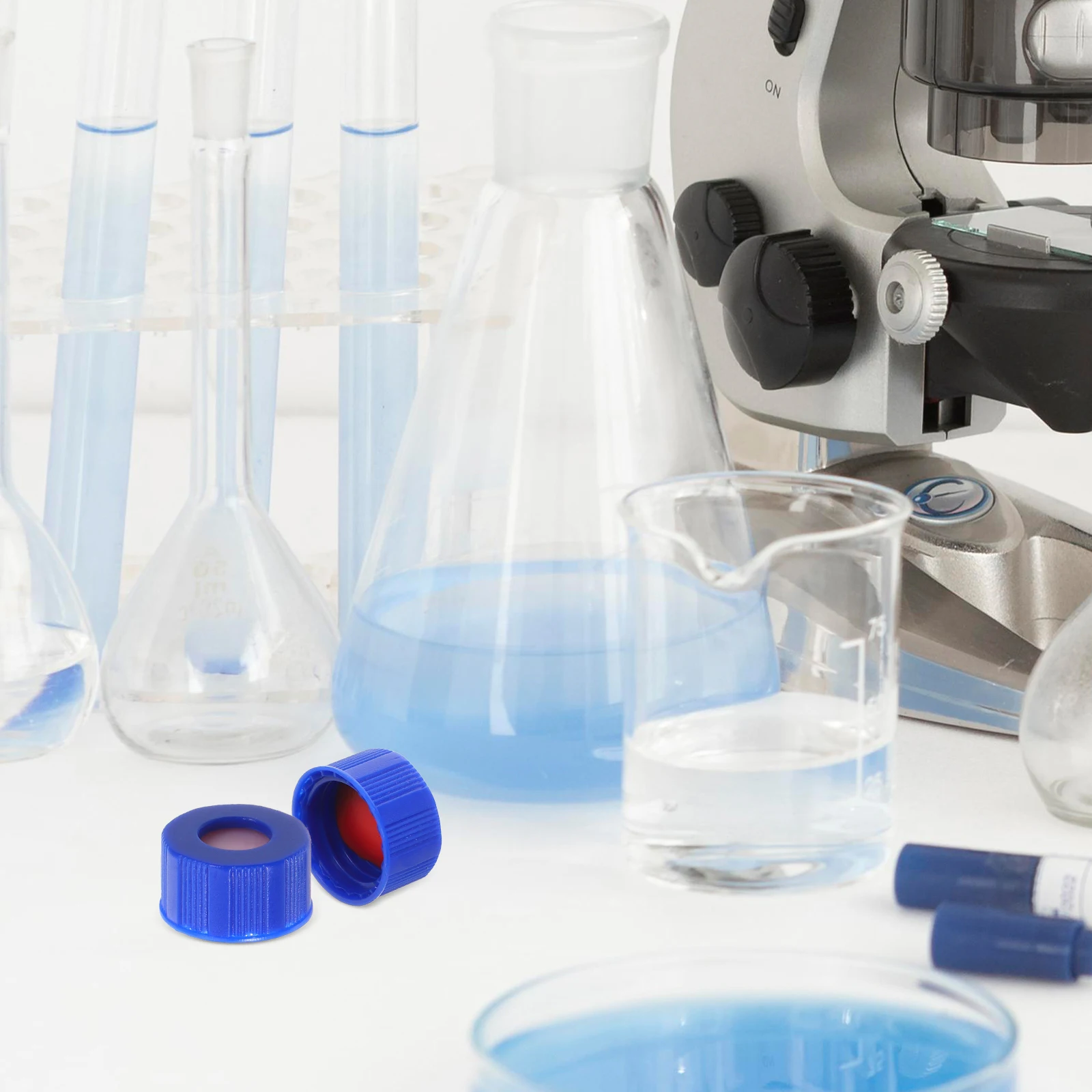 

50 шт. колпачки для головы для флаконов с автосамплером, устойчивые к высоким температурам, герметизирующие, лабораторные хроматографические отбора проб