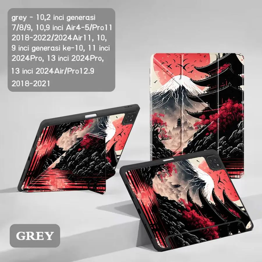 Holder Cover Tablet Case For iPad Pro 2025 Pro 11th 10th 9th 8th 7th 12.9inch Mini 6 7 Air 4 5 M3 M2 M4 11inch Sunset Fuji 4