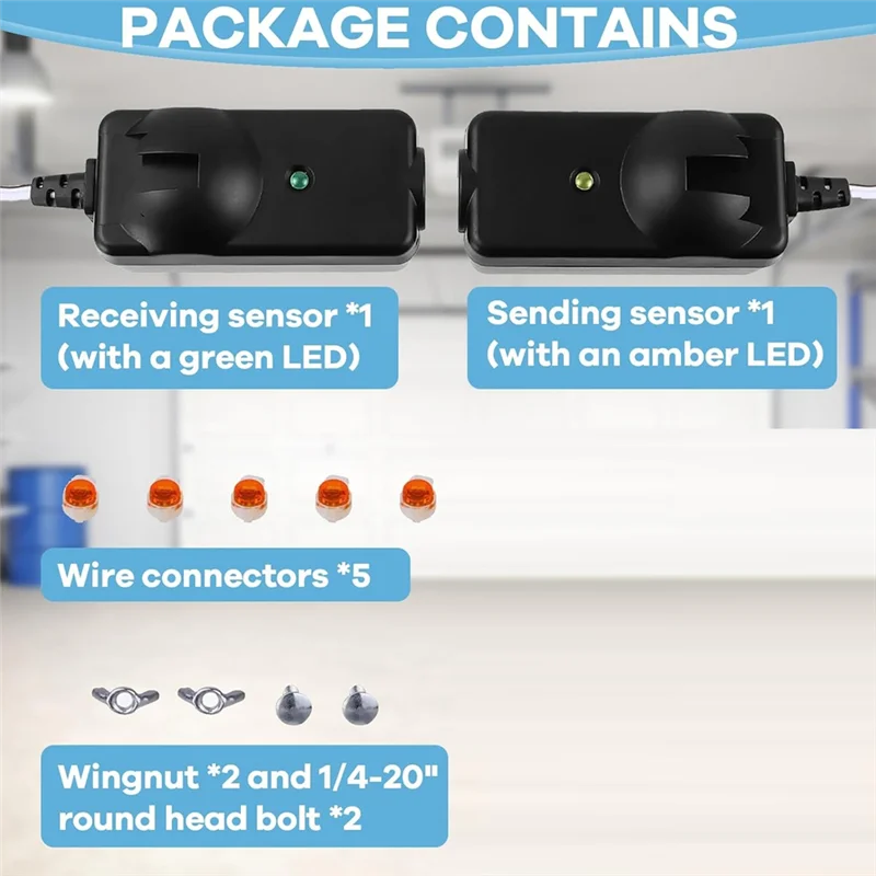 41A5034 โรงรถ Safetysensor Kit,โรงรถประตู Openers,เซ็นเซอร์ประตูโรงรถ, เปลี่ยน G801CB-P 801CB 041-0136-AB52