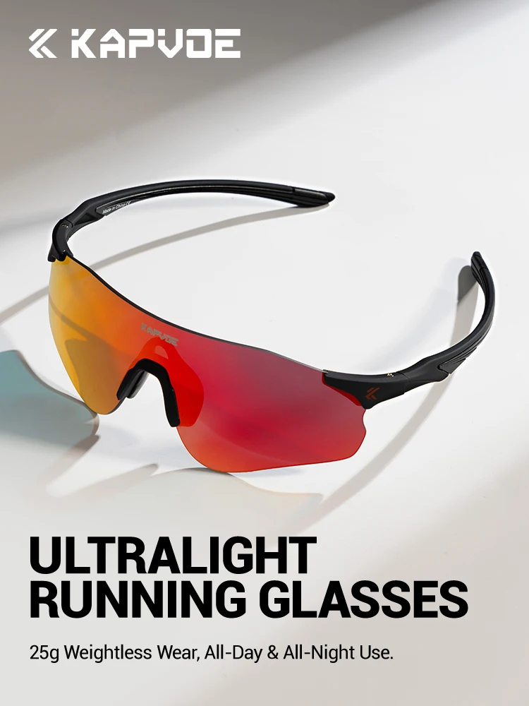 AliExpress kapvoe Kapvoe Ultralight Marathon Eyewear MTB Running Photochromic Sunglasses Men Outdoor Sports Bicycle Gogglesx Cycling Glasses UV400