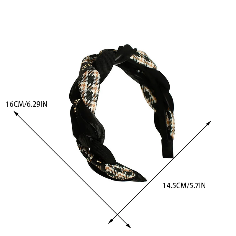 ميلارد متقلب الملتوية عقال المألوف الرجعية واسعة الحواف عقال للنساء إكسسوارات الشعر بسيطة ومتعددة الاستخدامات