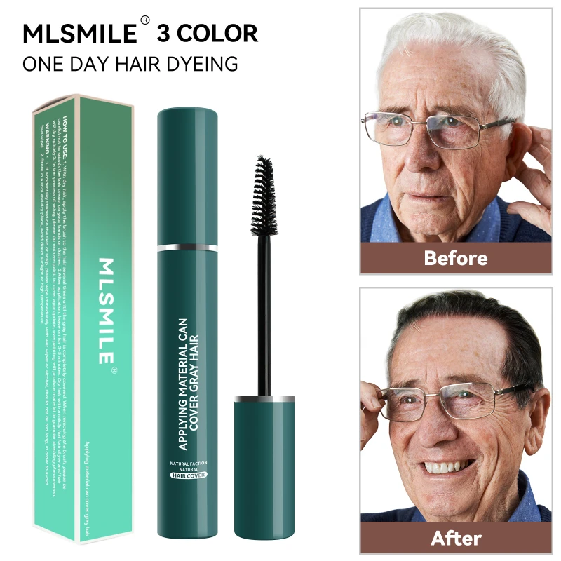 使い捨てヘアカラーペン - 一時的な白髪カバーアップ、長持ち、洗えるタッチアップスティック、タッチアップや根元に最適