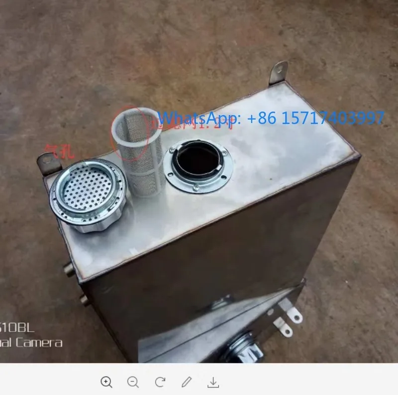 

Stainless steel hydraulic oil tank, two wheel mesh hoist, cage hoist