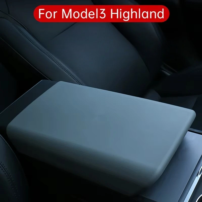 For Model Y Model 3 YL Juniper, Anti-scratch Armrest Box Protective Sleeve Car Interior Console Protector Accessory TPE armrest