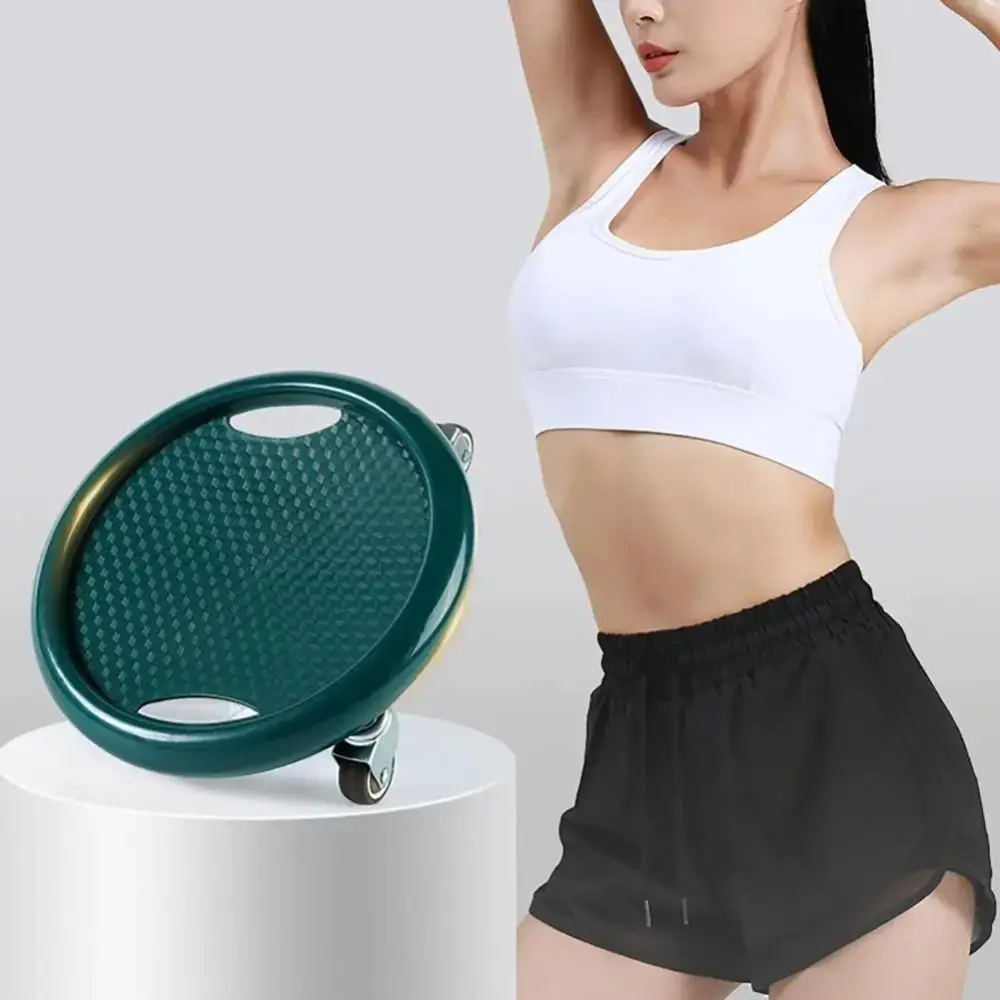 Noiseless Abdominal Wheel Roller Safety 4-wheel Fitness Sliding Disc Multifunctional With Handle Abdominal Muscle Trainer Gym