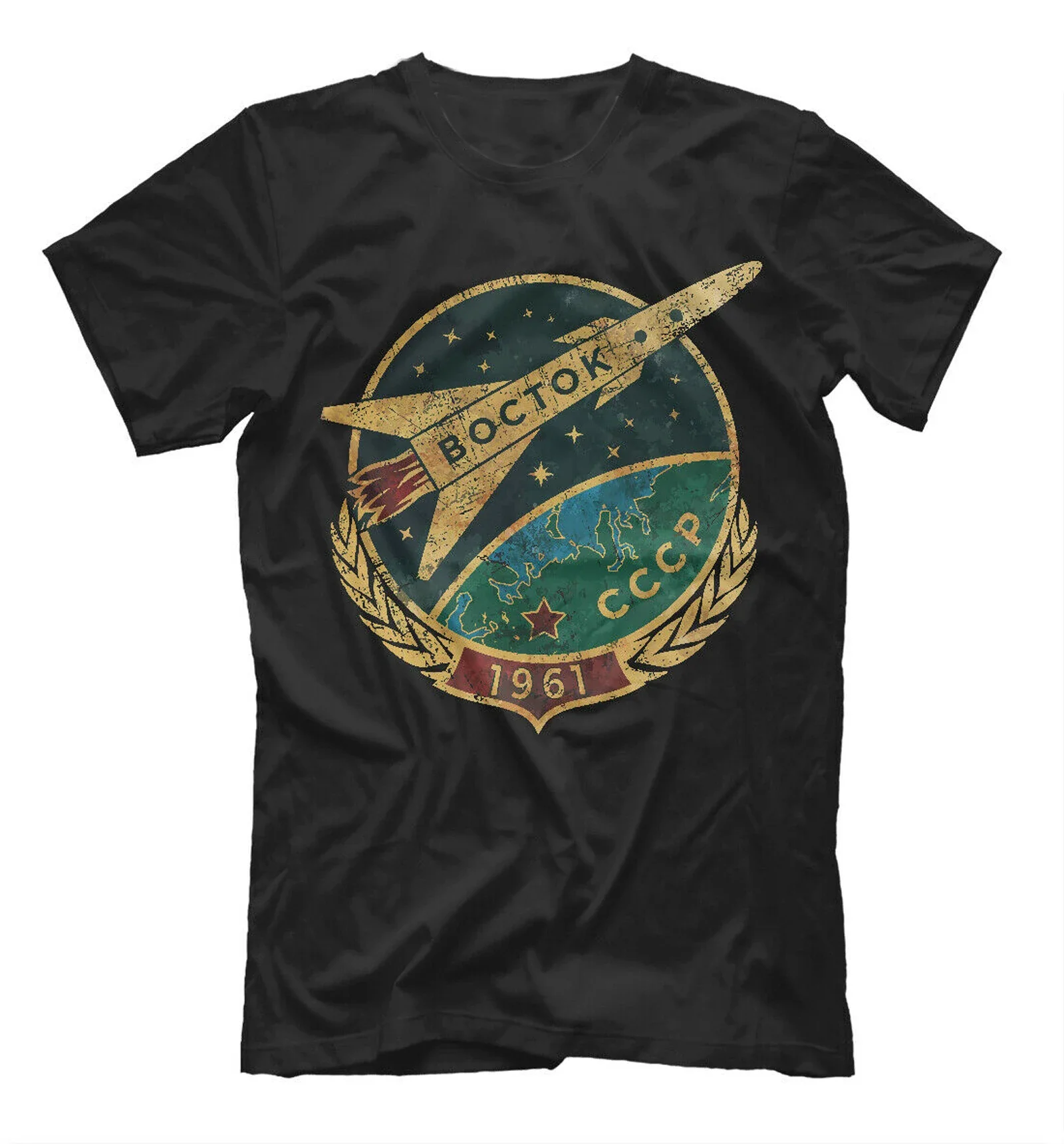 USSR Space Program Russia CCCP Space East Rocket T-Shirt. Summer Cotton Short Sleeve O-Neck Mens T Shirt New S-3XL