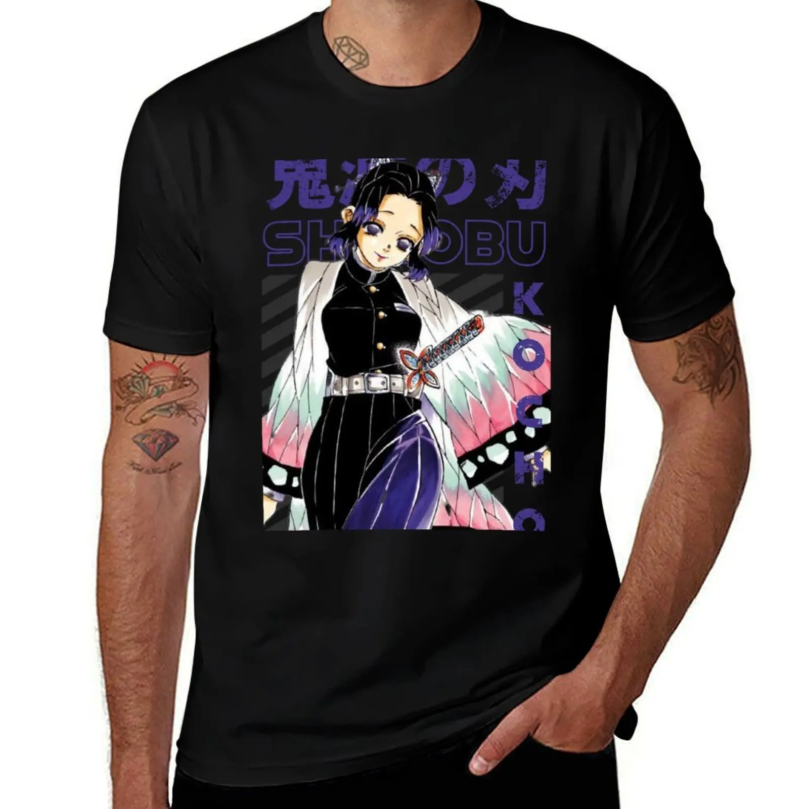 

Shinobu Kocho Demon Slayer T-Shirt boys animal print tees sublime shirts graphic tee men